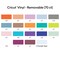 Cricut Removable Vinyl 70ct Ultimate Sampler with Joy Standard Grip Mat and Brayer Bundle